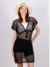 V-Neck Net Lace Fashion Top